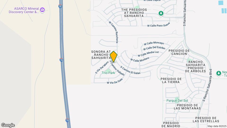 14329 S Camino Vallado Map and Location Details
