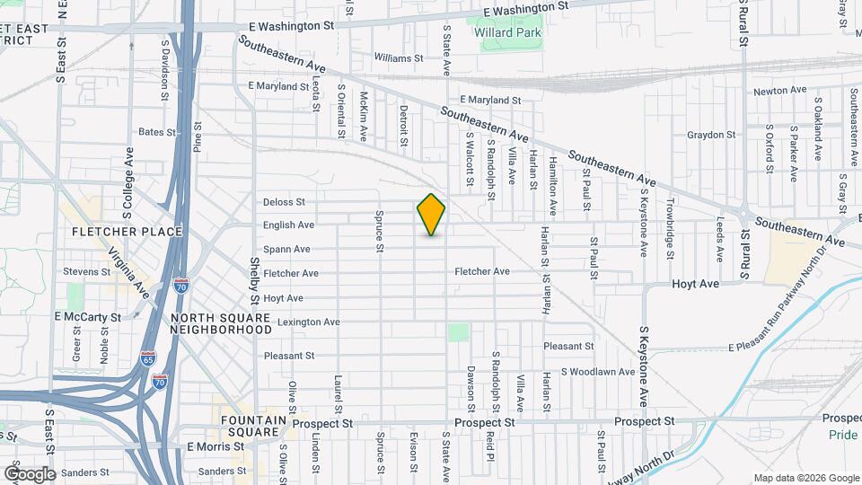 1632 Spann Ave Map and Location Details