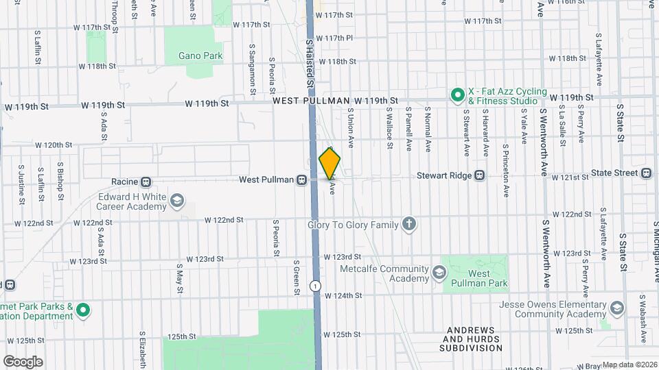 12106 S Emerald Ave Mapa y Detalles de la Ubicación
