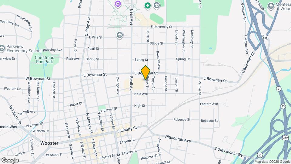 500 Spink St Map and Location Details