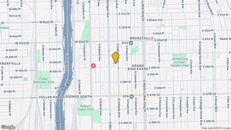 4444 S Indiana Ave Map and Location Details