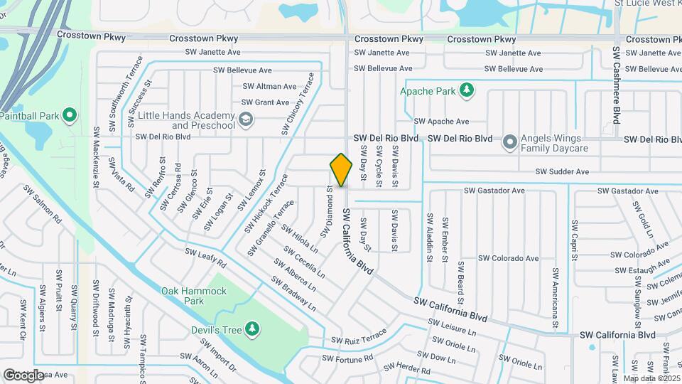 1718 California Map and Location Details