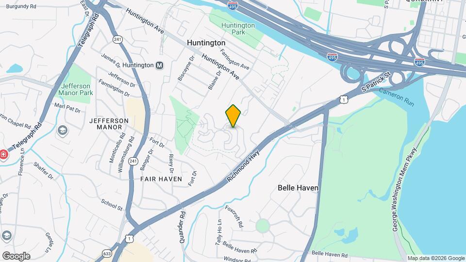 5903 Mount Eagle Dr, Unit 1207 Map and Location Details