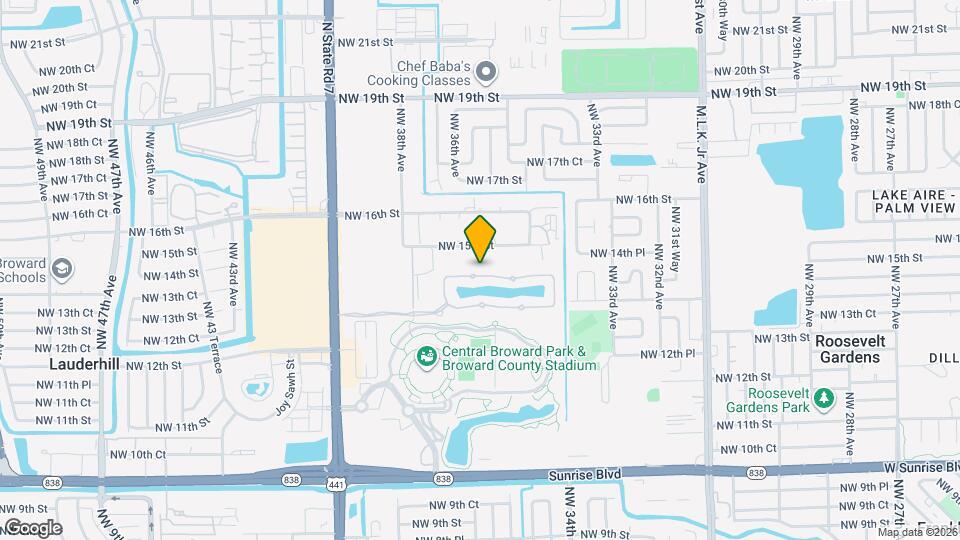 3545 NW 14th Ct Map and Location Details