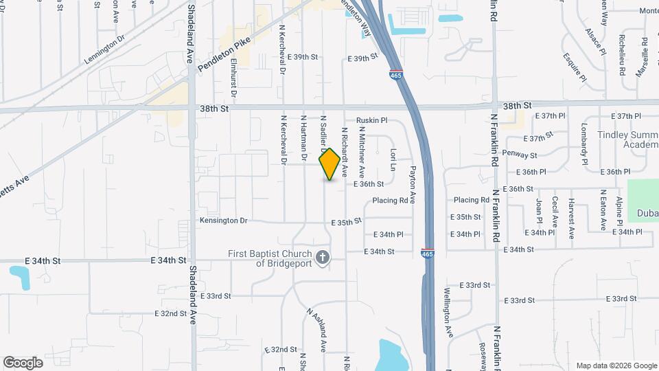 3641 N Sadlier Dr Map and Location Details