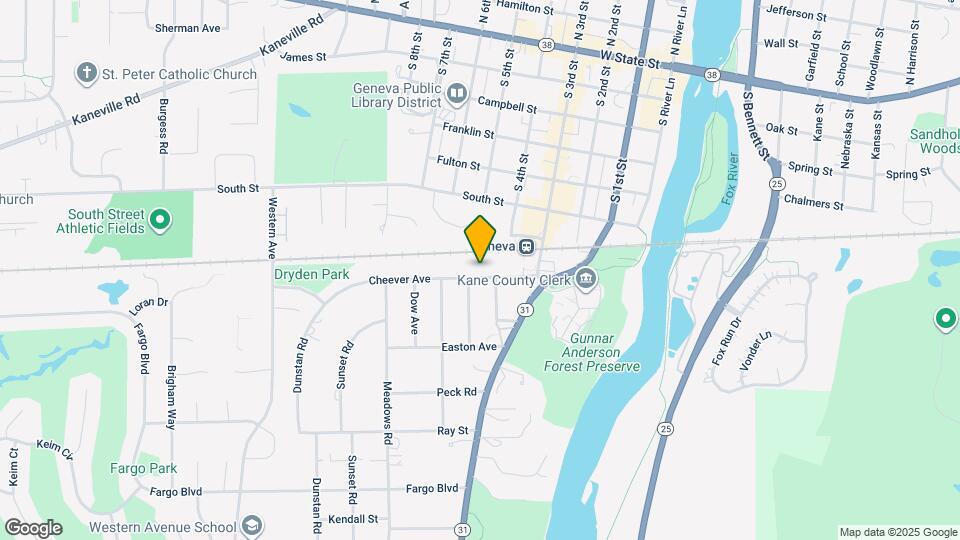 413 Cheever Ave Map and Location Details