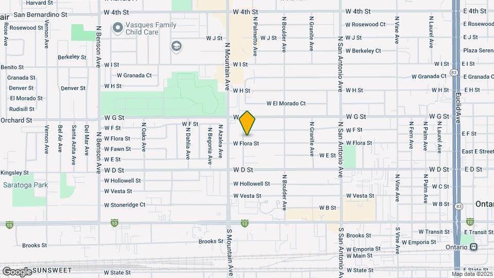 1020-1030 W Flora St Mapa y Detalles de la Ubicación
