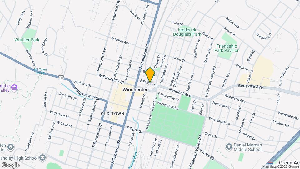 210 N Kent St Map and Location Details