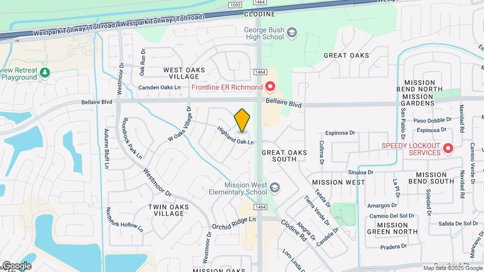 7207 Highland Oak Ct Map and Location Details