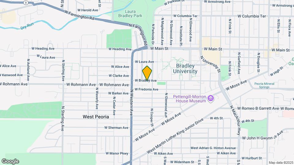 1712 W Bradley Ave Mapa y Detalles de la Ubicación