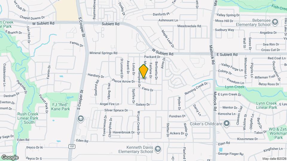 6406 Mercedes Dr Map and Location Details