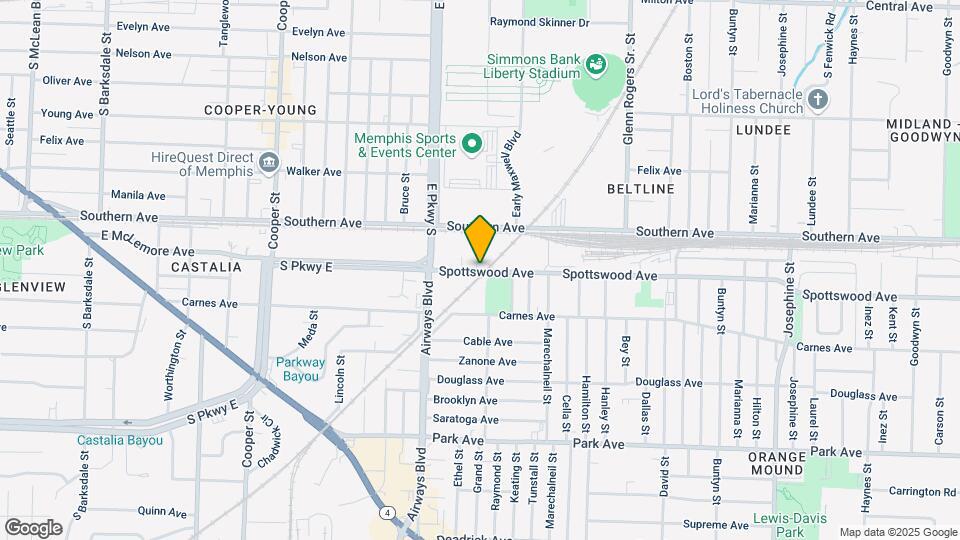 2396 Spottswood Ave Map and Location Details
