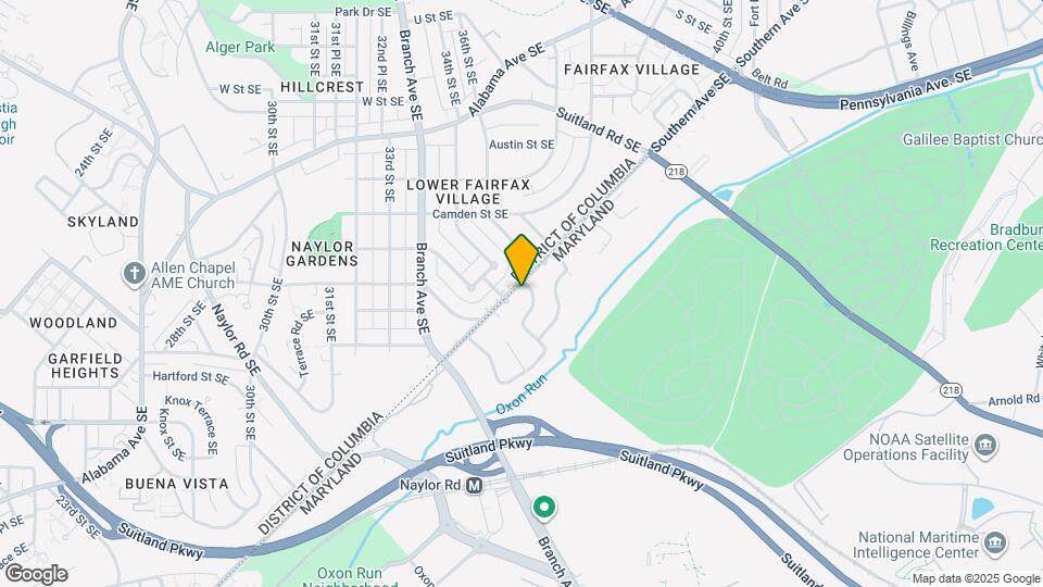 3409 Southern Ave SE Map and Location Details