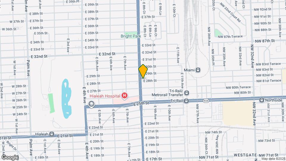 805 E 28th St Map and Location Details