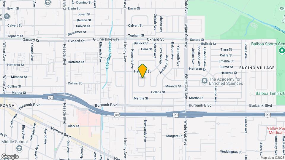5727 Newcastle Ave Map and Location Details