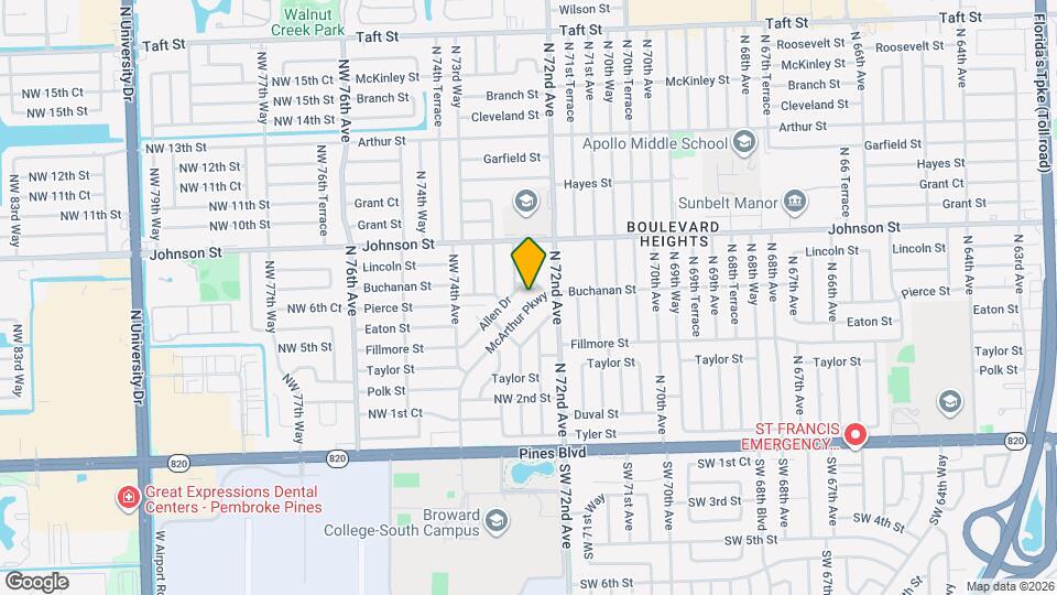 7231 McArthur Pkwy Mapa y Detalles de la Ubicación