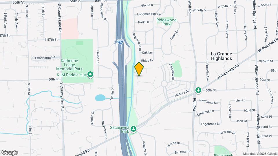 5913 Flagg Creek Ln Map and Location Details