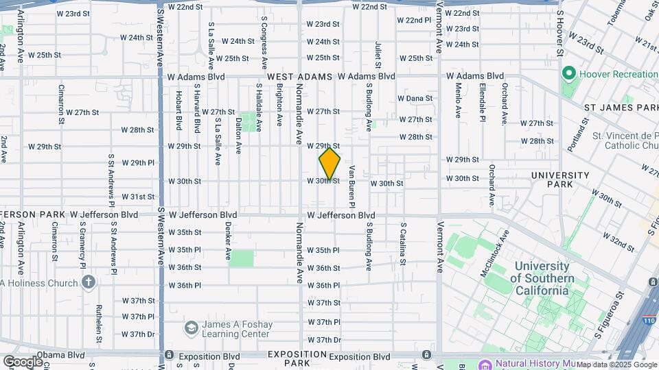 1536 W 30th St Map and Location Details