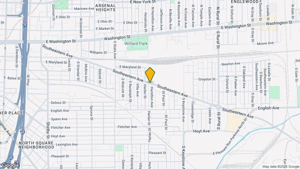 2041 Southeastern Ave Map and Location Details