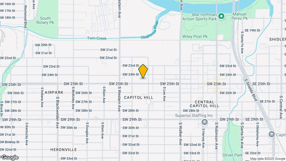 713 SW 25th St Map and Location Details