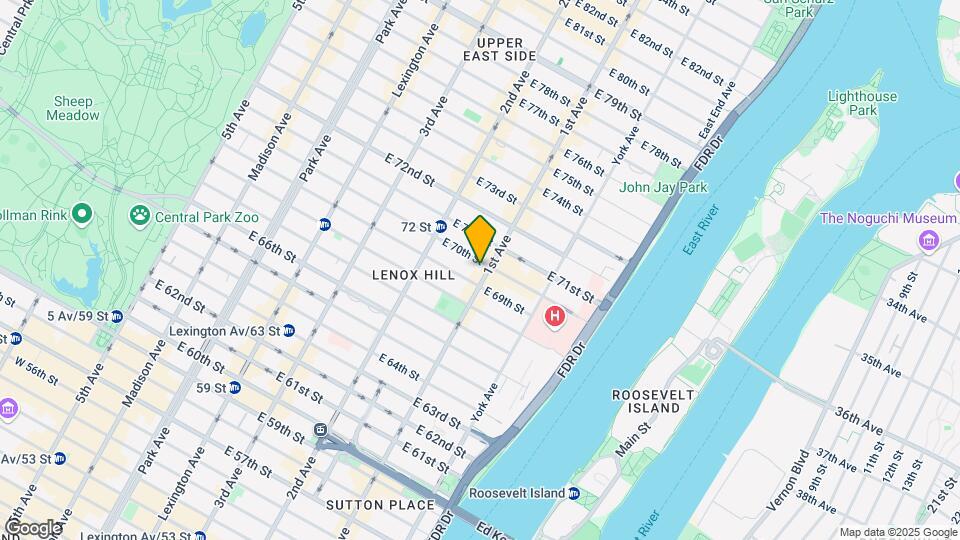1295 1st Ave Mapa y Detalles de la Ubicación