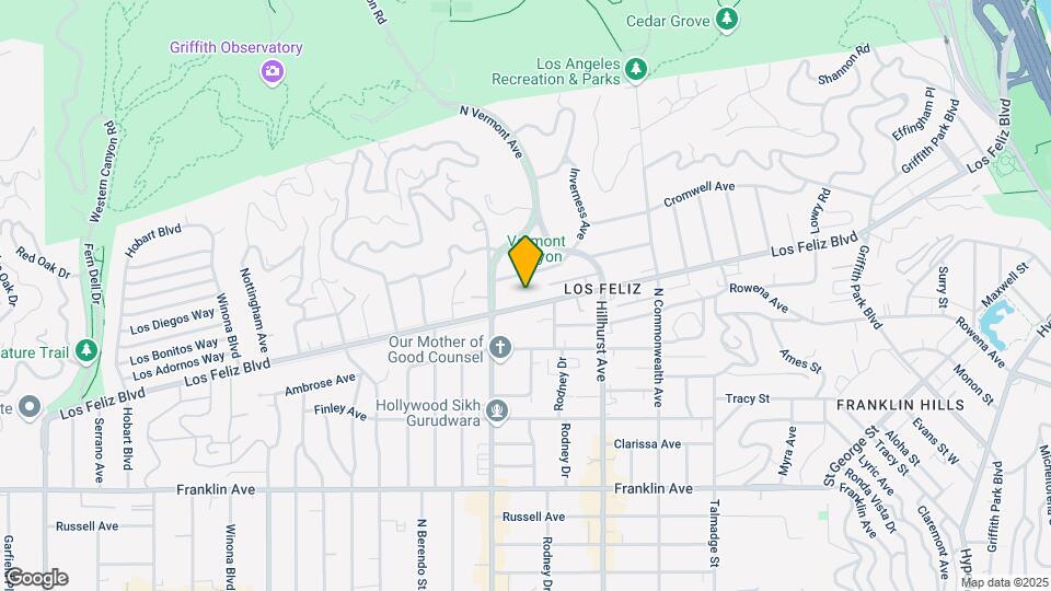 4623-4629 Los Feliz Blvd Map and Location Details