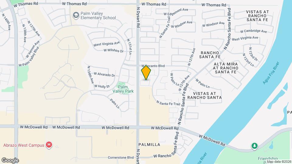 12913 W Palm Ln Map and Location Details