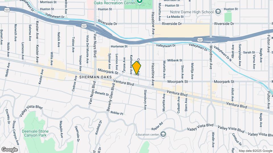 14209 Moorpark St Map and Location Details