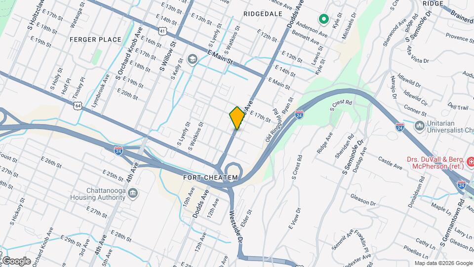 1818 Dodds Ave Map and Location Details