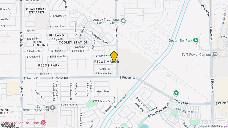 3093 S Joshua Tree Ln Map and Location Details