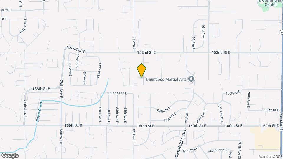 15504 87th Ave E Map and Location Details