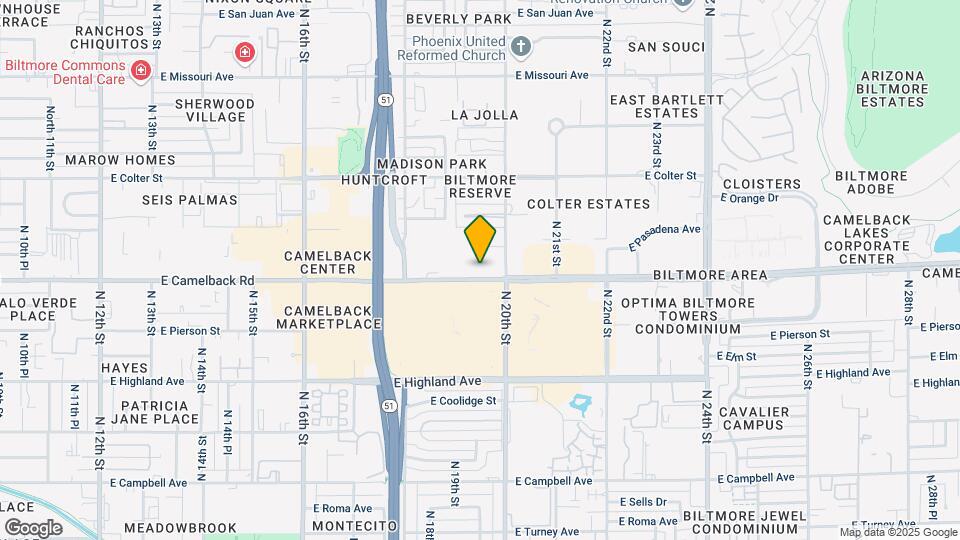The Venue on Camelback Apartments Mapa y Detalles de la Ubicación