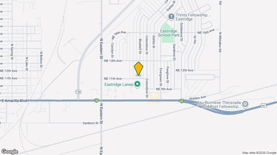 1101 Bluebell St Map and Location Details