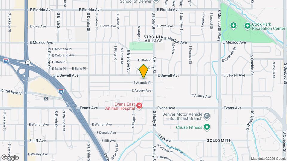 5475 E Atlantic Pl Map and Location Details