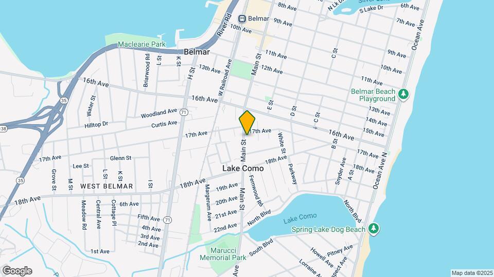 Field at Lake Como Condominiums Map and Location Details