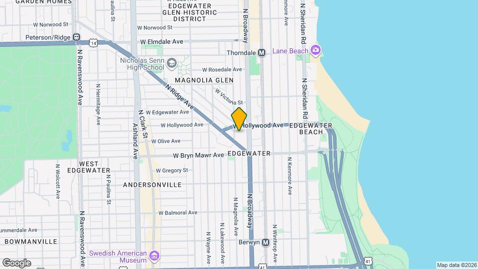 5641 N Magnolia Ave Map and Location Details