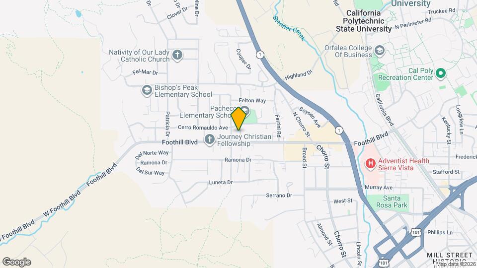 140 Cuesta Dr Map and Location Details