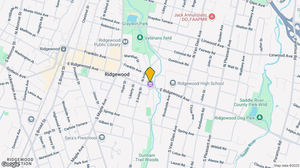535 E Ridgewood Ave Mapa y Detalles de la Ubicación