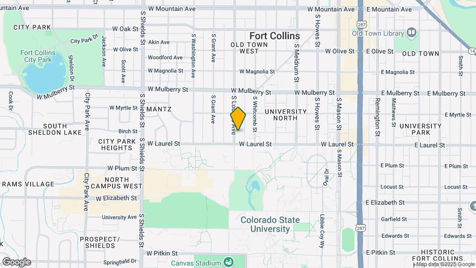 632 S Loomis Ave Map and Location Details