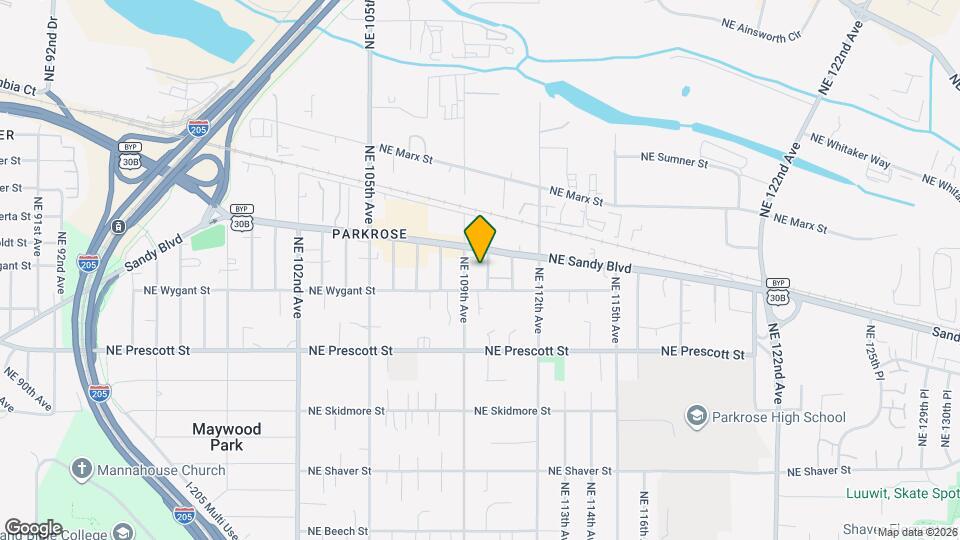 4805 NE 110th Ave Mapa y Detalles de la Ubicación