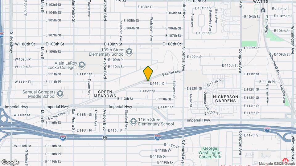 823 E 111th Dr Map and Location Details