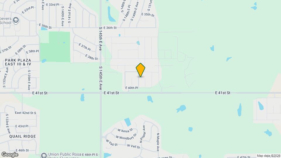 3943 S 149th E Ave Map and Location Details