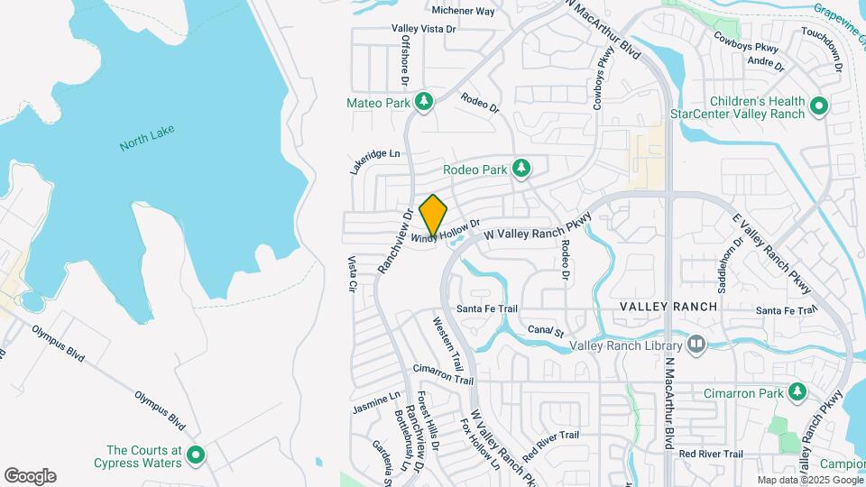 9610 Windy Hollow Dr Map and Location Details