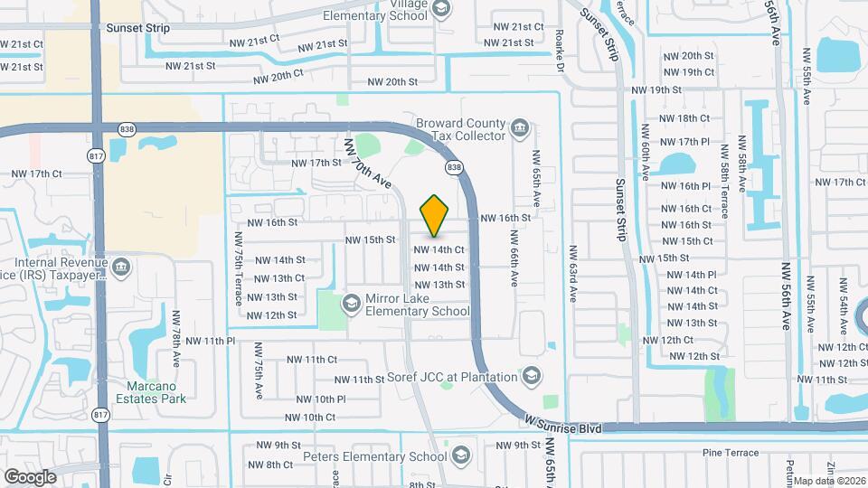 6885 NW 14th Ct Map and Location Details