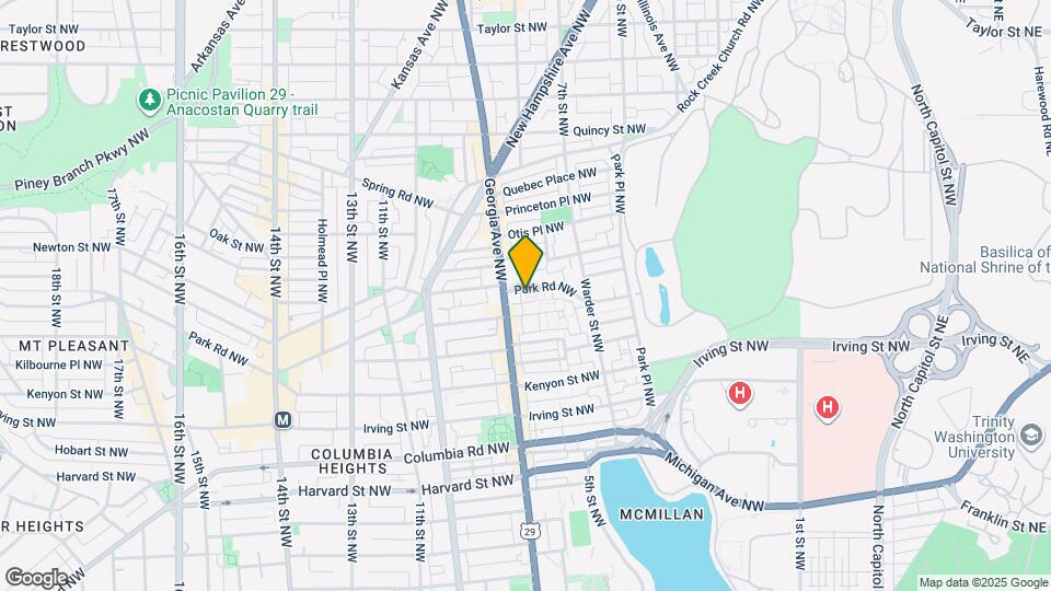640 Park Rd NW Map and Location Details