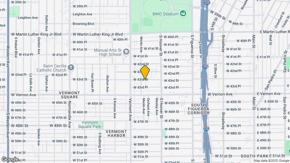 866 W 43rd St Map and Location Details