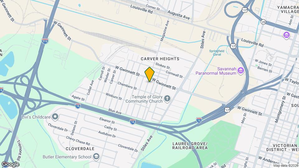 808 Carter St Mapa y Detalles de la Ubicación