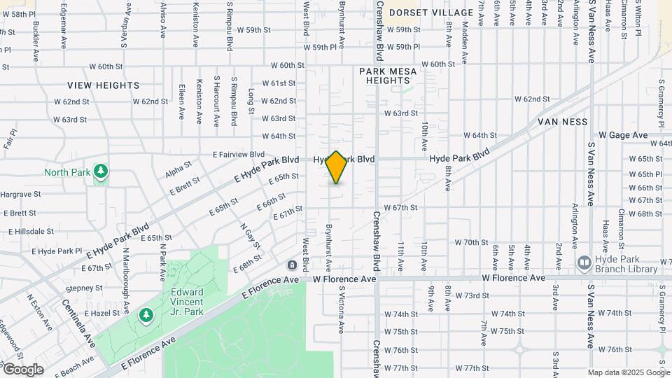 6550 Brynhurst Ave Map and Location Details