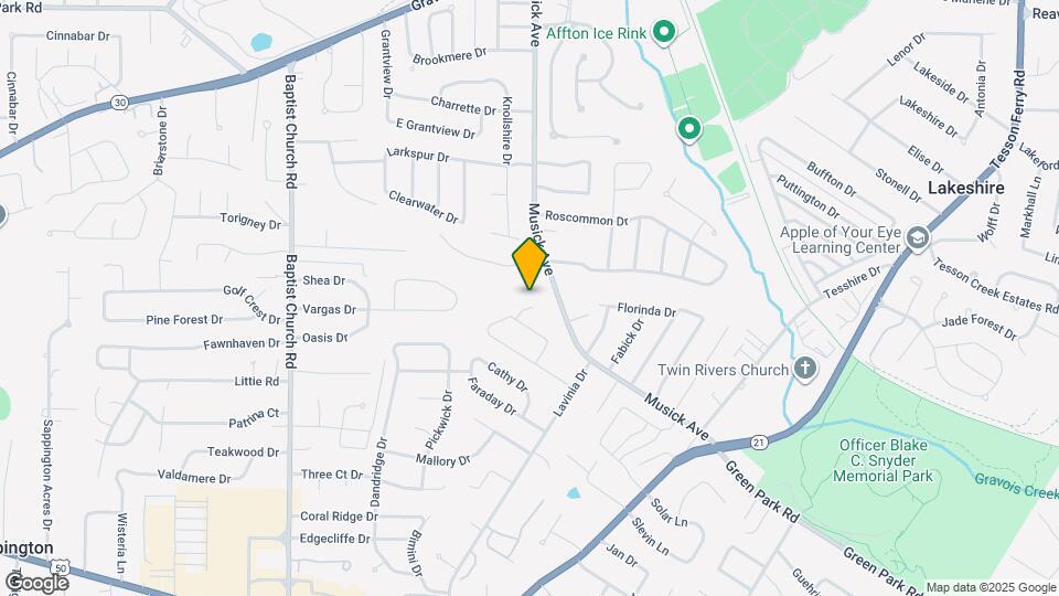 10607 Thayer Ct Map and Location Details