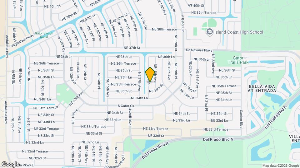 3513 NE 17th Pl Map and Location Details